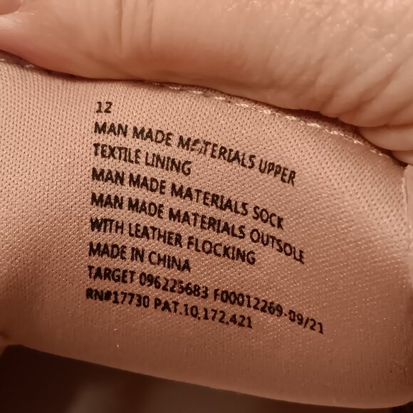 A New Day women's 'Madison' dusty rose pink faux leather lace up sneakers sz 12 - Picture 11 of 11